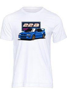 Dream Car Subaru Impreza 22B T-shirt White