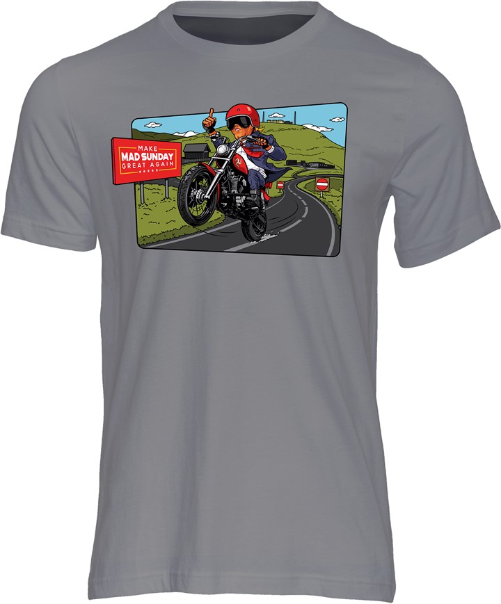 Make Mad Sunday Great Again T-shirt Charcoal - click to enlarge