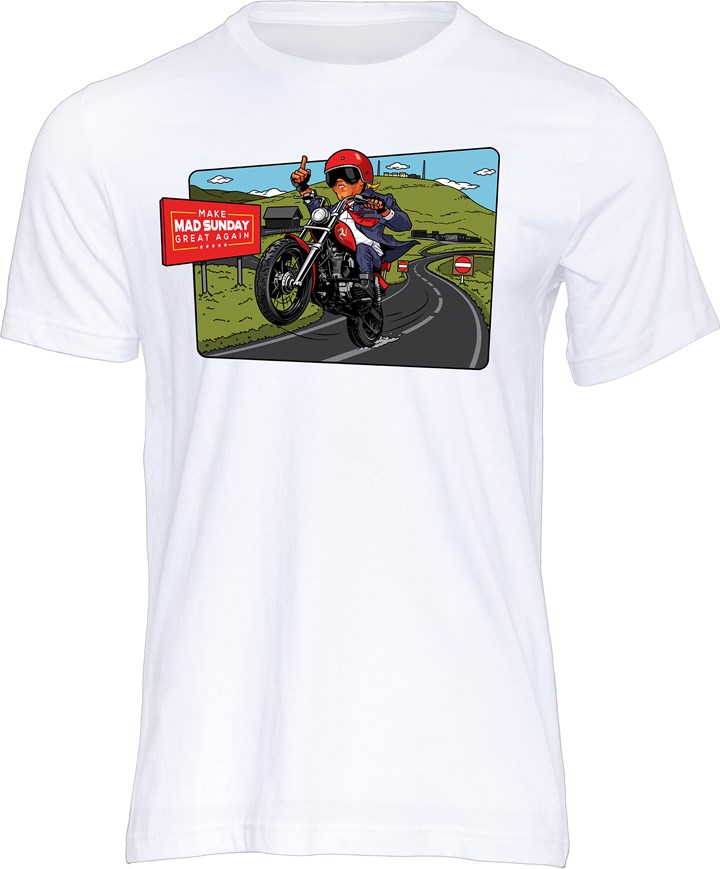 Make Mad Sunday Great Again T-shirt White - click to enlarge