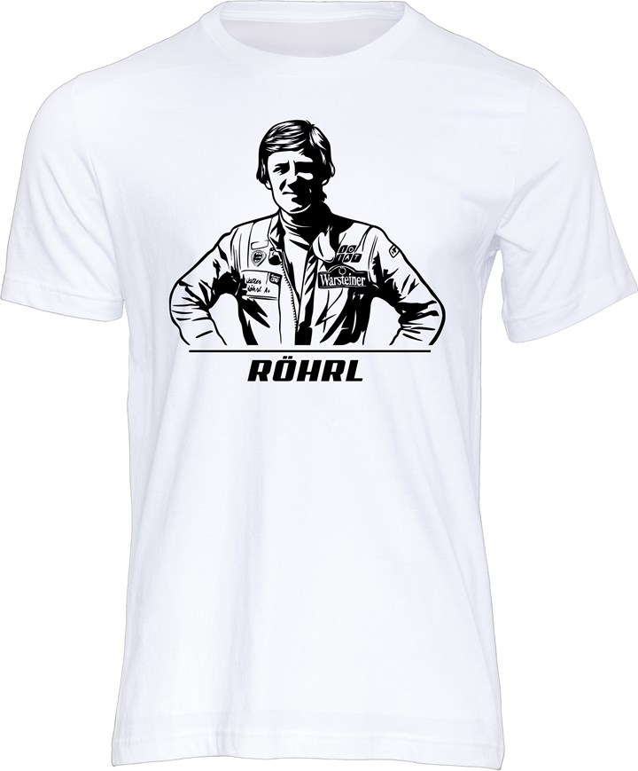 Walter Rohrl Stencil T-shirt White - click to enlarge
