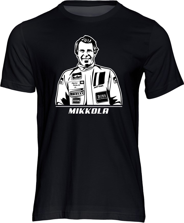 Hannu Mikkola T-shirt Black - click to enlarge