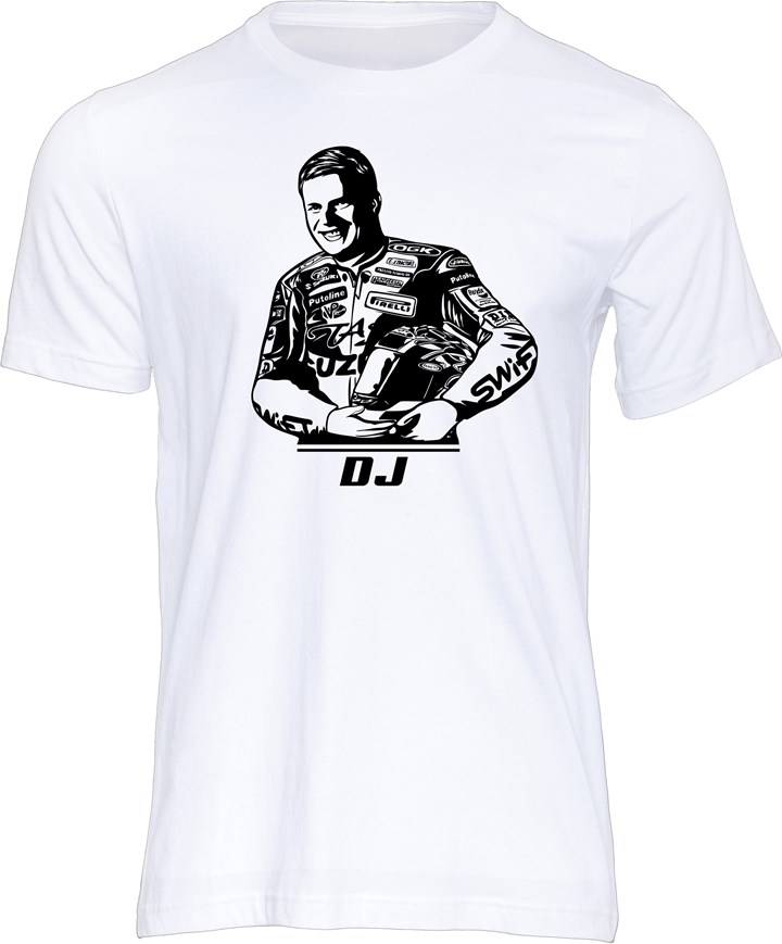 David Jefferies Stencil T-Shirt White - click to enlarge