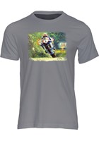David Jefferies Art Print T-shirt Charcoal