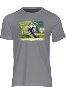 David Jefferies Art Print T-shirt Charcoal