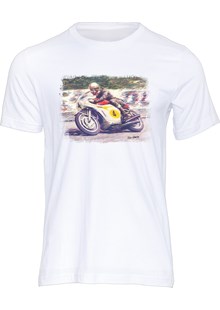Mike Hailwood Art Print T-shirt White