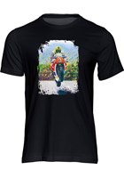 Joey Dunlop Art Print T-shirt Black