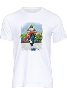 Joey Dunlop Art Print T-shirt White