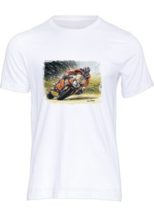 John McGuinness Art Print T-shirt White