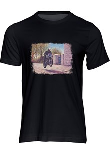 Geoff Duke Art Print T-shirt Black