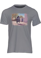 Geoff Duke Art Print T-shirt Charcoal