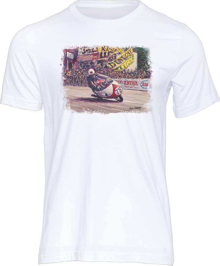 Bob McIntyre Art Print T-shirt White - click to enlarge