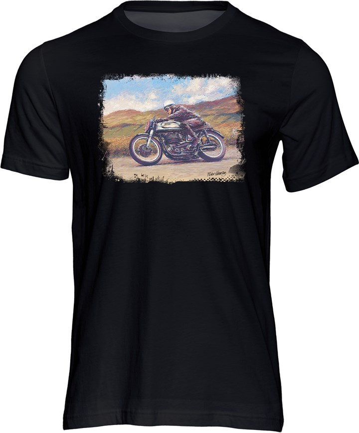 John Surtees Art Print T-shirt Black - click to enlarge