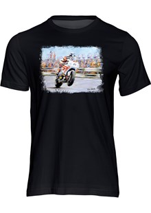 Guy Martin Art Print T-shirt Black