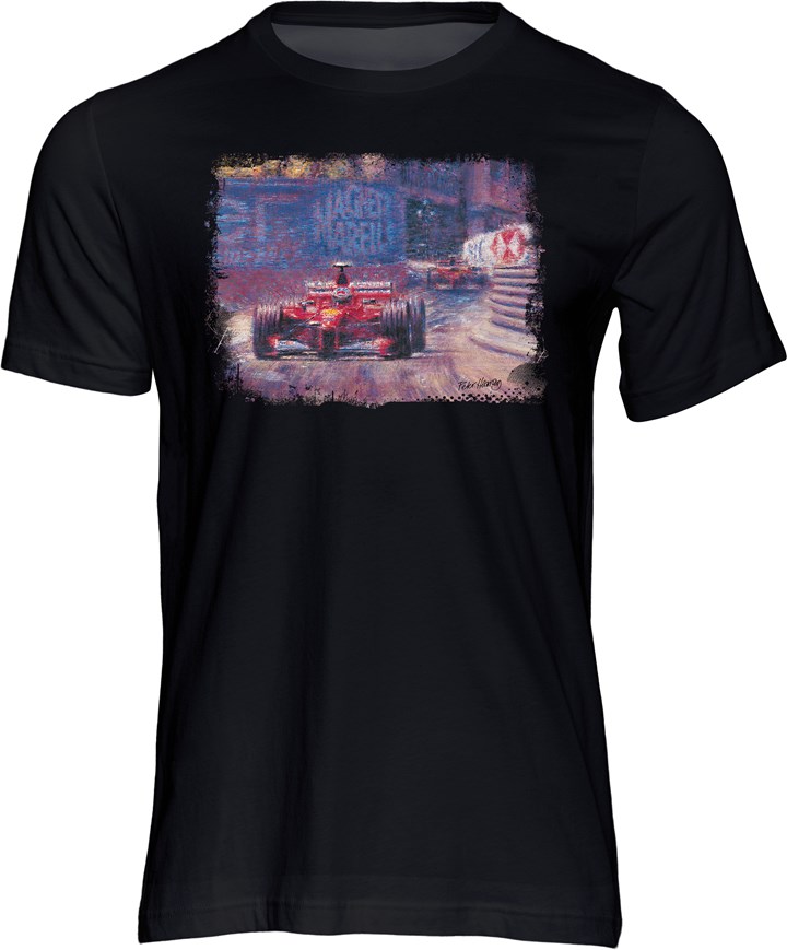 Michael Schumacher Art Print T-shirt Black - click to enlarge