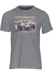 Jim Clark Art Print T-shirt Charcoal