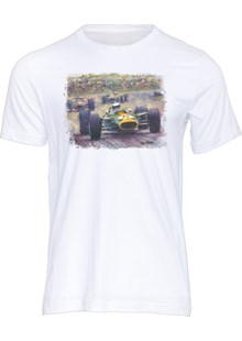 Jim Clark Art Print T-shirt White