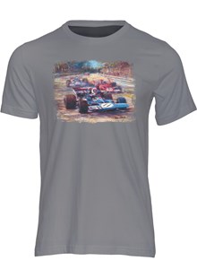 Jackie Stewart Art Print T-shirt Charcoal