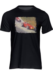 Juan Manuel Fangio Art Print T-shirt Black