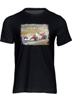 Ayrton Senna Art Print T-shirt Black