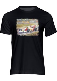 Ayrton Senna Art Print T-shirt Black