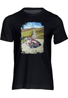 Michael Dunlop Art Print T-shirt Black