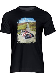 Michael Dunlop Art Print T-shirt Black