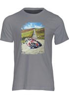 Michael Dunlop Art Print T-shirt Charcoal