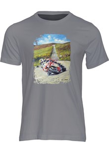 Michael Dunlop Art Print T-shirt Charcoal