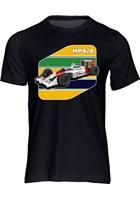 Ayrton Senna McLaren MP4/4 T-shirt Black