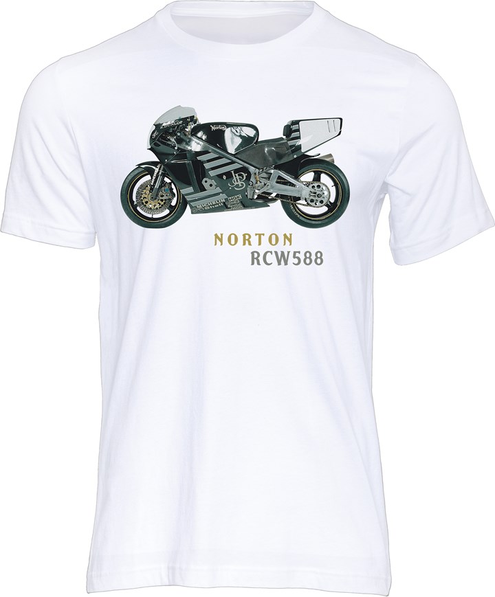 JPS Norton RCW588 T-shirt White - click to enlarge