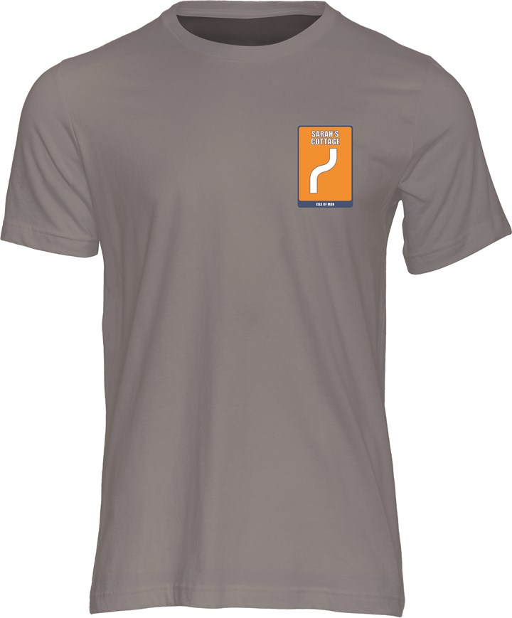 Mountain Course Corner Sign Sarah's Cottage T-Shirt Charcoal - click to enlarge