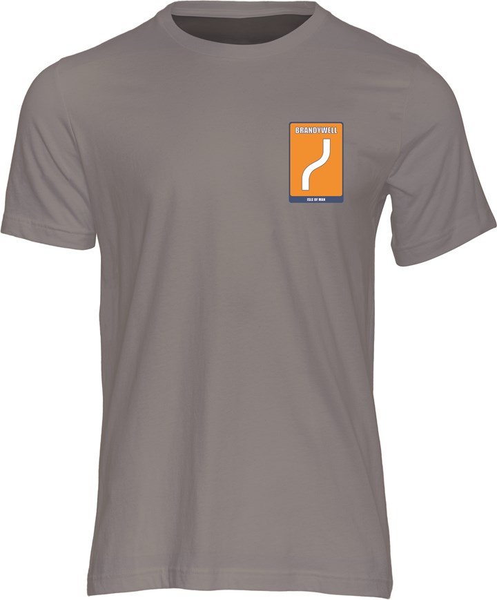 Mountain Course Corner Sign Brandywell T-Shirt Charcoal - click to enlarge