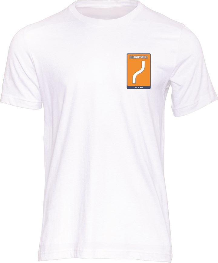 Mountain Course Corner Sign Brandywell T-Shirt White - click to enlarge