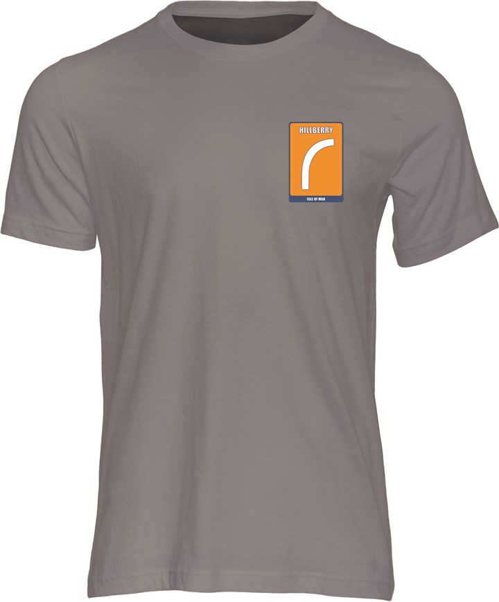 Mountain Course Corner Sign Hillberry T-Shirt Charcoal - click to enlarge