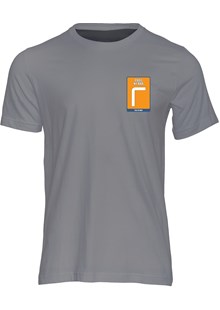Mountain Course Corner Sign Creg ny Baa T-Shirt Charcoal