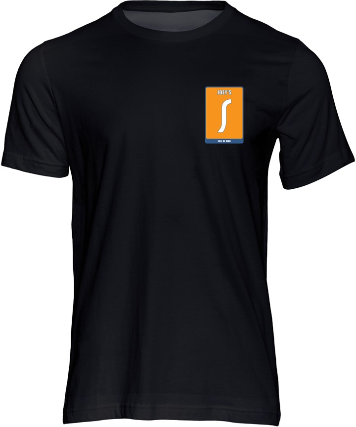 Mountain Course Corner Sign Joey's T-Shirt Black - click to enlarge