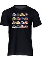 F1 Modern Helmets T-shirt Black