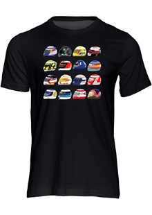 F1 Modern Helmets T-shirt Black