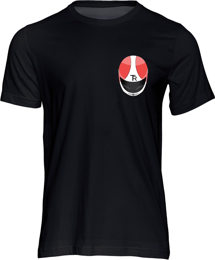 Tony Rutter Helmet T-shirt Black - click to enlarge
