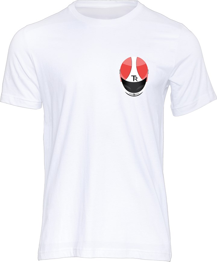 Tony Rutter Helmet T-shirt White - click to enlarge