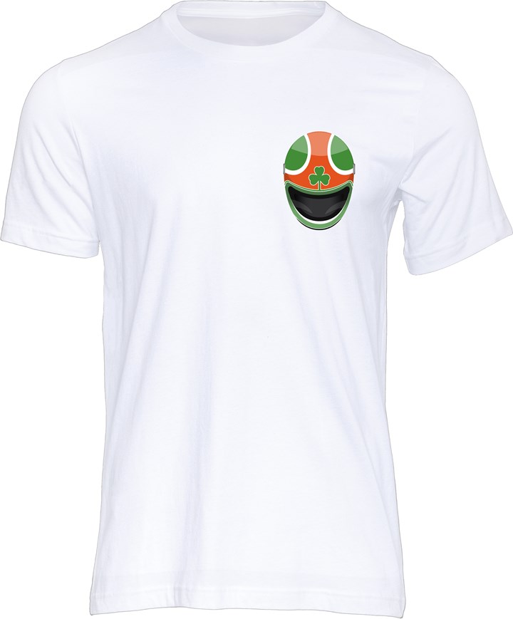 Tom Herron Helmet T-shirt White - click to enlarge