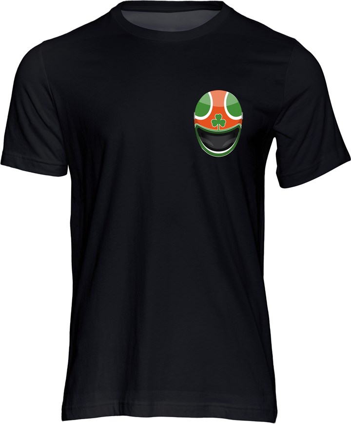Tom Herron Helmet T-shirt Black - click to enlarge