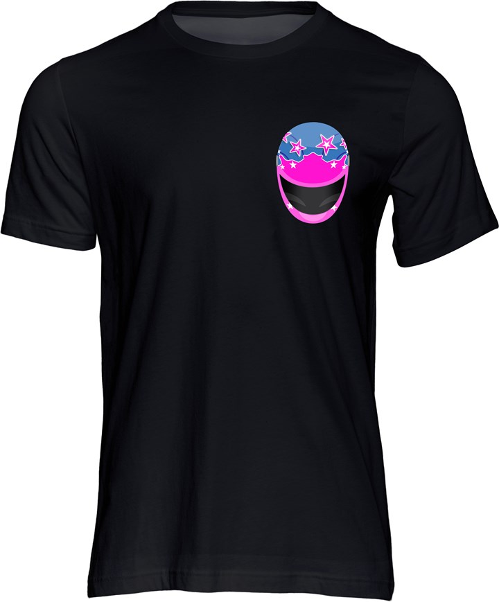 Jim Moodie Helmet T-shirt Black - click to enlarge