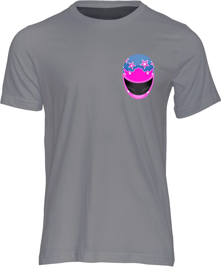 Jim Moodie Helmet T-shirt Charcoal - click to enlarge