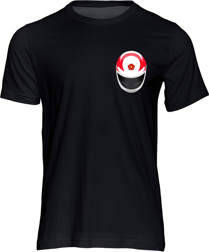 Carl Fogarty Helmet T-shirt Black - click to enlarge