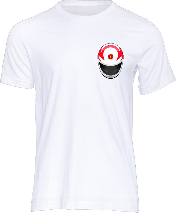 Carl Fogarty Helmet T-shirt White - click to enlarge