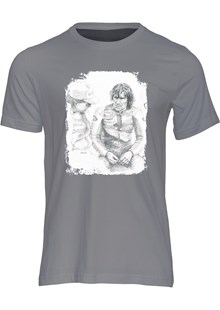 Joey Dunlop Paddock Talk T-shirt Charcoal