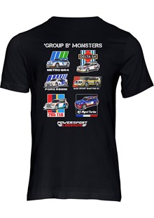 Group B Monsters collection T-shirt Black