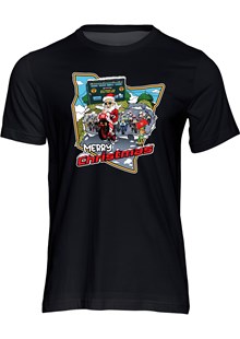 Southern 100 Road Races Christmas T-shirt Black