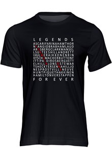 F1 Legends Forever T-shirt Black
